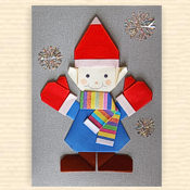 Greeting Card 'New Year Boy 3'