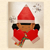 Greeting Card 'New Year Girl 1'