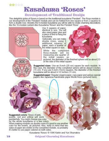 Origami Charming Kusudama Book preview