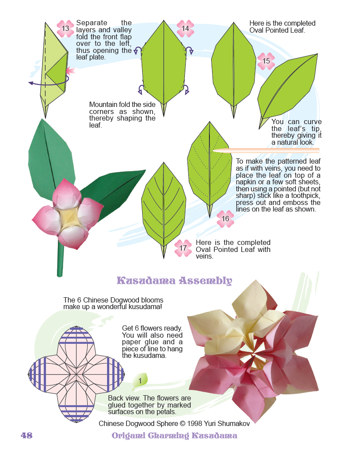 Origami Charming Kusudama Book preview