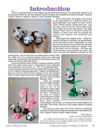 Origami Panda Family Book preview