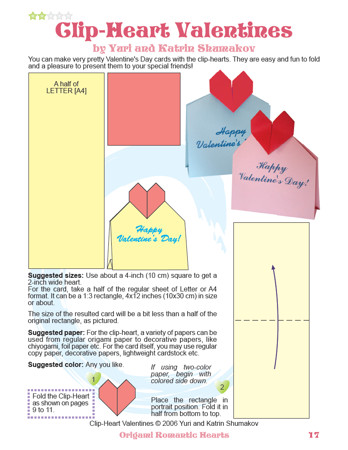 Origami Romantic Hearts Book preview