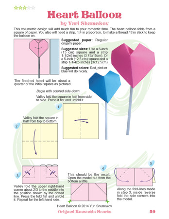 Origami Romantic Hearts Book preview