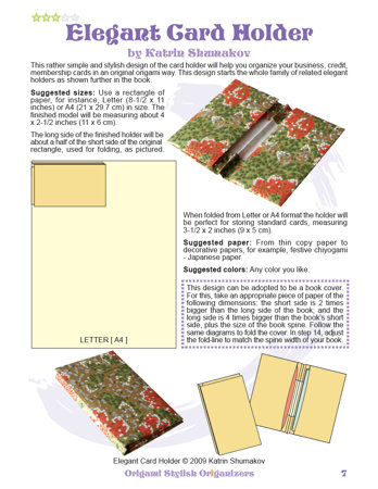 Origami Stylish Origanizers Book preview