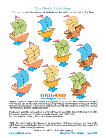 Origami Toy Boats Book preview